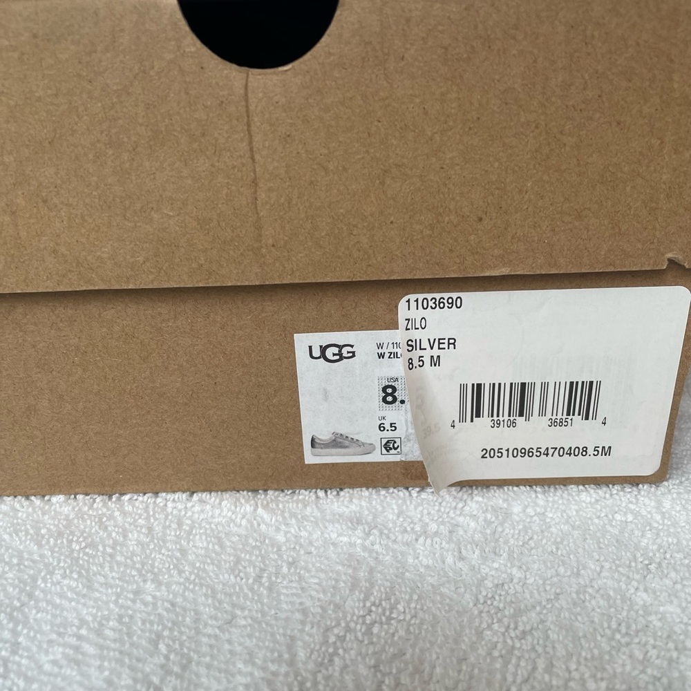 UGG Women's Silver Sneakers - Picture 6 of 7